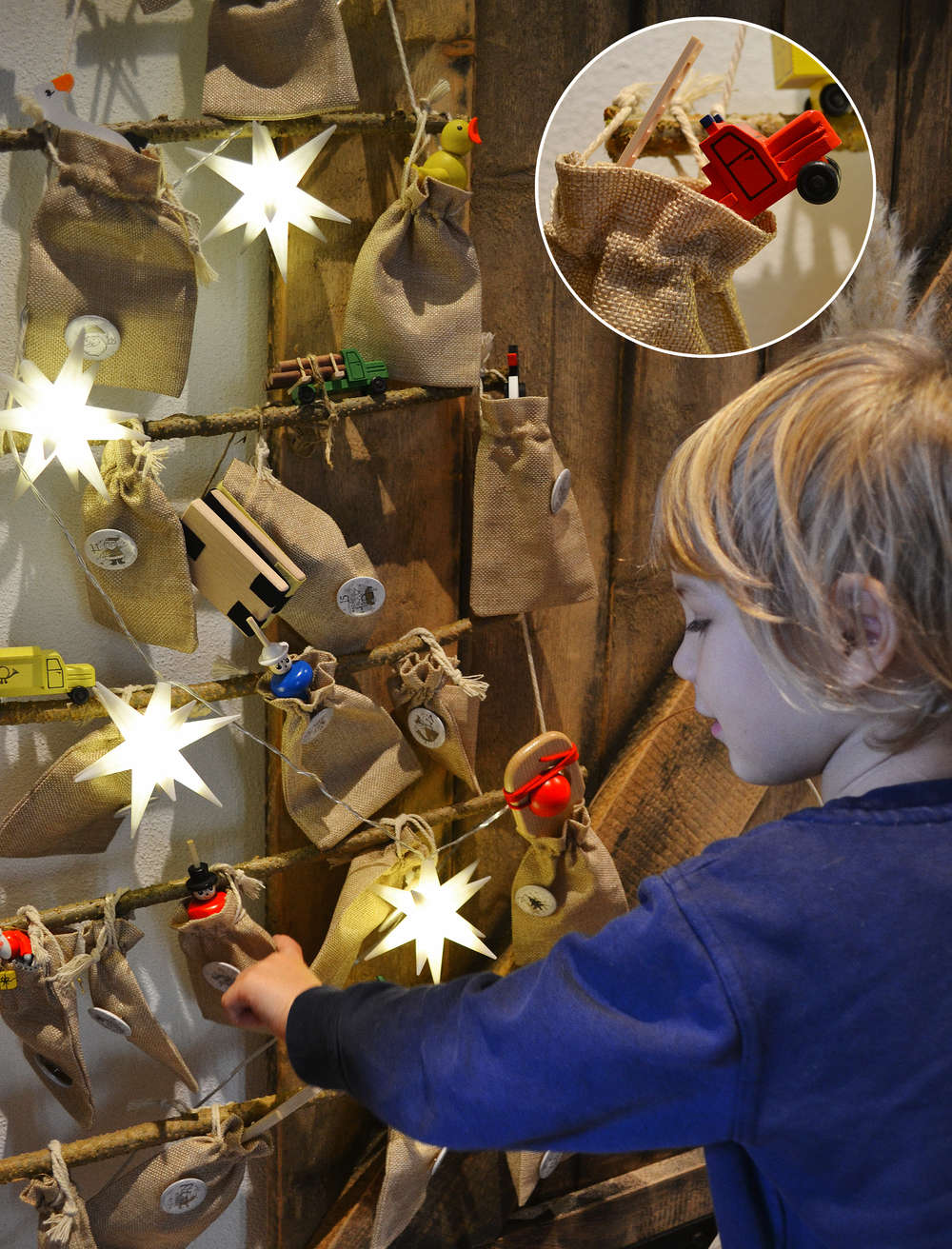 Holzspielzeug Seiffen Adventskalender