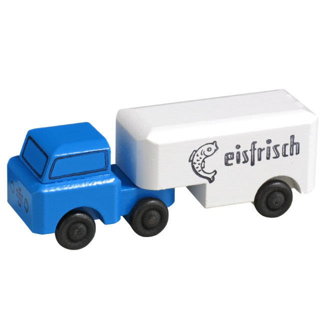 Miniatur LKW Holzspielzeug Kuehltransport