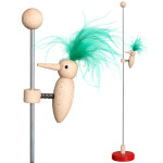 Klopfspecht natur, Feder grün