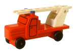 Miniatur Feuerwehr mit Drehleiter, nostalgisch